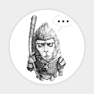 Monkey King Speechless Magnet